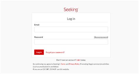 seeking.com|Member Login